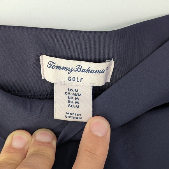 Tommy Bahama Women's Navy Golf Pull-on Pants With Ankle Zip ~ Size Medium - Picture 5 of 10